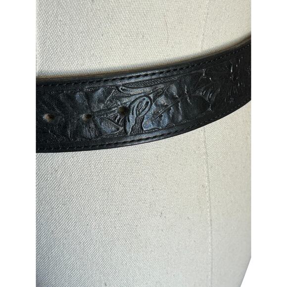 Floral Rhinestone Buckle Embossed Belt Cottagecore Western Romantic 
35–41” main image 8